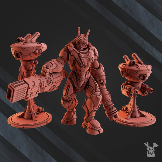 Shock Leader Resin Miniature Figure - DakkaDakka Miniatures product image