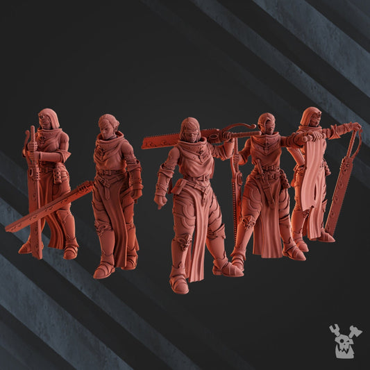 Poenitentiam Battle Sisters Squad x5 Resin Miniatures Set - DakkaDakka product image