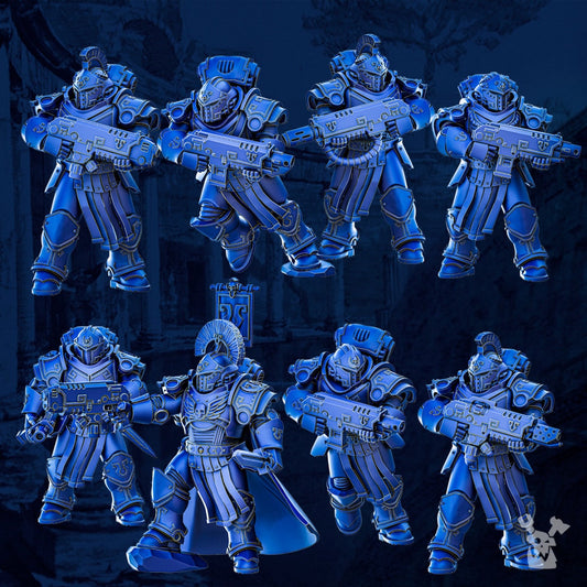 Princeps Cohorte Squad x8 Resin Miniatures Set - DakkaDakka Miniatures product image