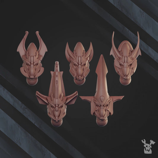 Shadow Blade Squad x5 Resin Upgrade Parts - DakkaDakka Miniatures alternate view 2
