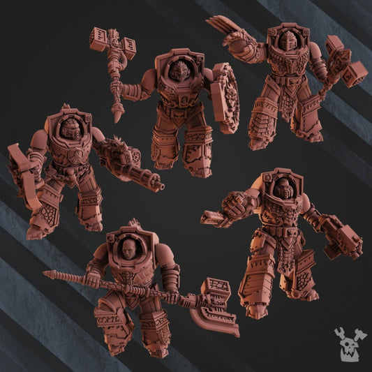 Volcano Armor Squad x5 Resin Upgrade Parts product image