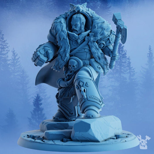 Asver the Storm Father Resin Miniature Figure alternate view 2
