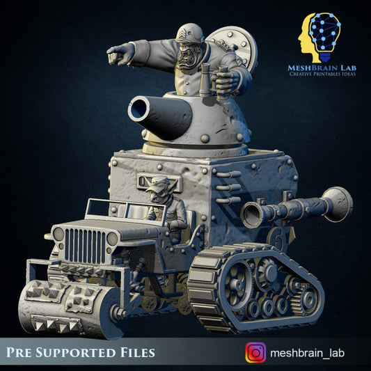 Ork Super Tank Resin Upgrade Parts product image