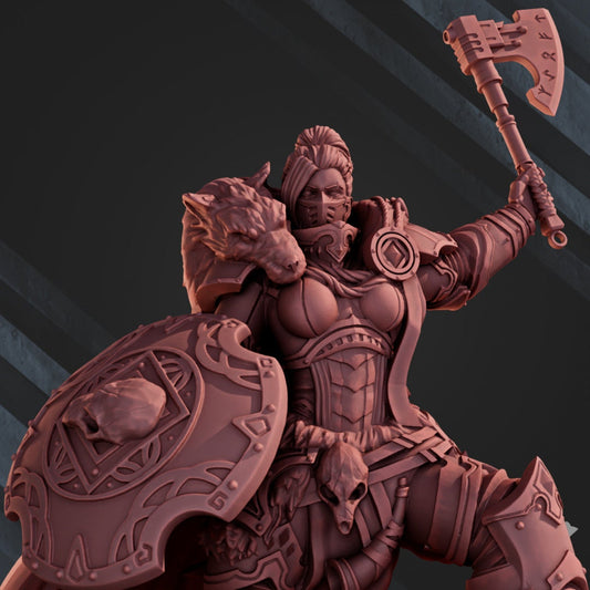 The Wolf Queen Resin Boss Miniature product image