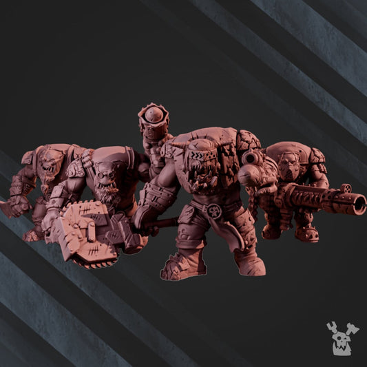Orc Marauders Assembly Kit x5 Resin Miniatures Set - DakkaDakka Miniatures product image