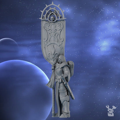 3d Printed Standard Bearer of the St. Moon by DakkaDakka Miniatures
