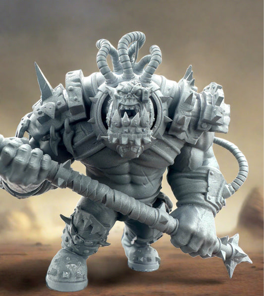 Ork Brute Warboss Resin Boss Miniature - Meshbrain Labs product image
