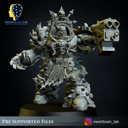 Doom Marines in Heavy Armor x3 Resin Upgrade Parts alternate view 2