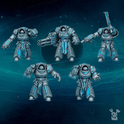 3d Printed Scylla Legion Heavy Destroyers x5 by DakkaDakka Miniatures