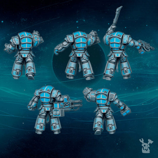 Scylla Legion Destroyer Squad x5 Resin Upgrade Parts alternate view 2