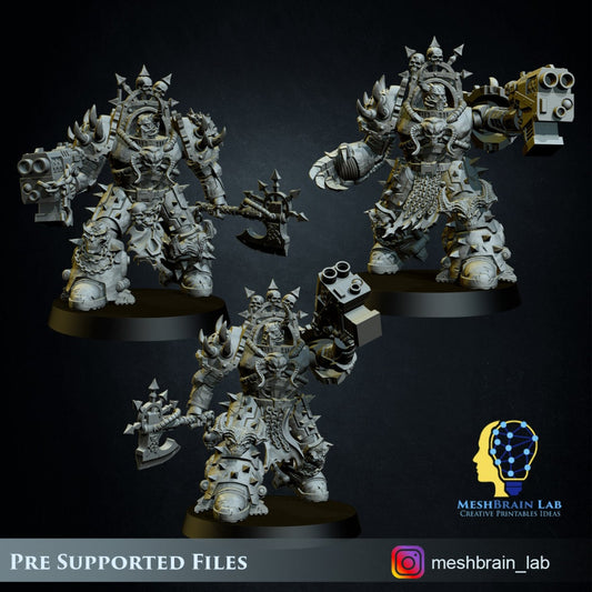 Doom Marines in Heavy Armor x3 Resin Upgrade Parts product image