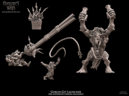 Goblin Git Launcher Resin Miniature Figure alternate view 2