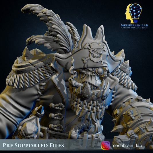 Ork Pirate Warboss Resin Boss Miniature product image