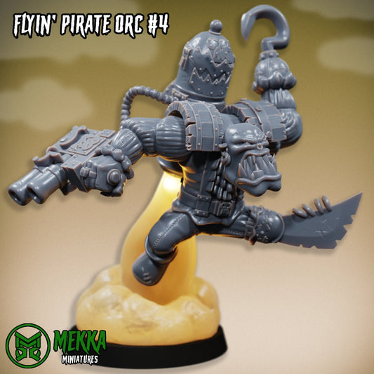 Ork Flyin Pirate Set x6 Resin Miniatures Set alternate view 2