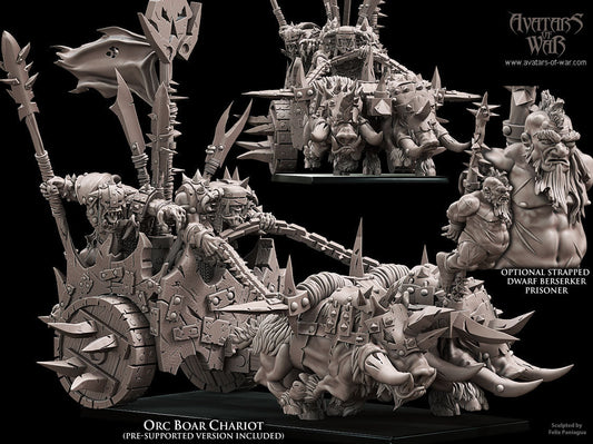 Orc War Chariot Resin Vehicle Miniature product image