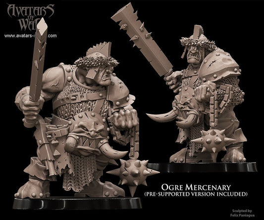 Ogre Mercenary Resin Boss Miniature product image