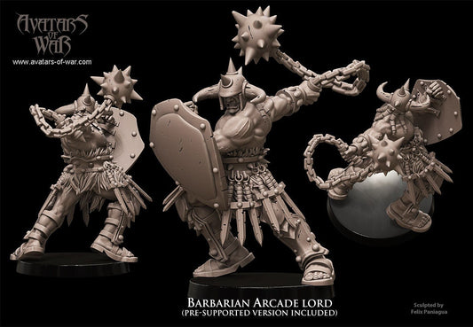 Barbarian Arcade Lord Resin Boss Miniature product image