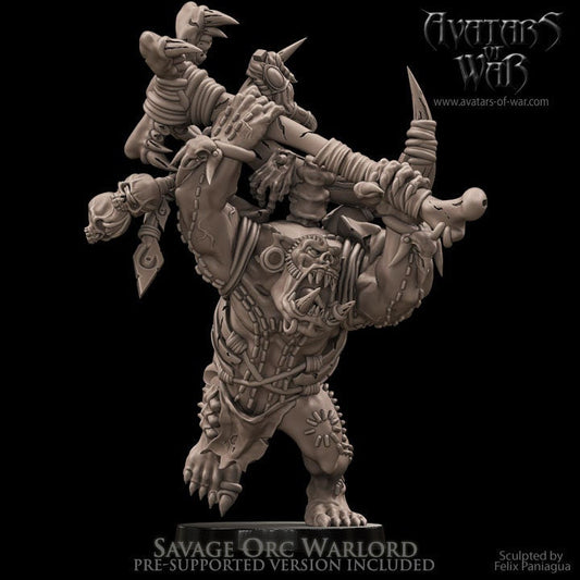 Savage Orc Warlord Resin Boss Miniature product image
