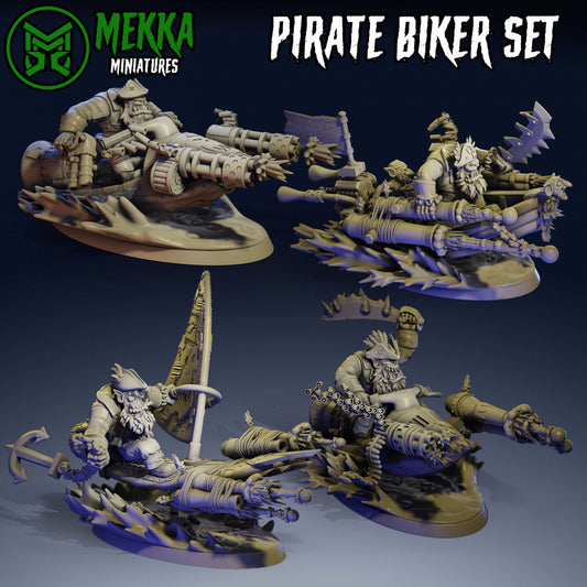 Pirate Ork Bikers x4 Resin Upgrade Parts product image