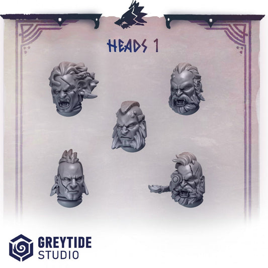 Primal Hounds Heads x10 Resin Upgrade Parts product image