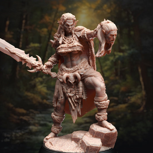 Hobgoblin Barbarian Queen Resin Boss Miniature product image