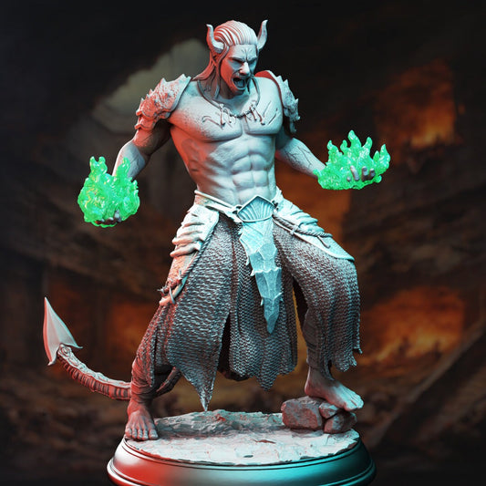 Tiefling Devil Servant Resin Miniature Figure alternate view 2