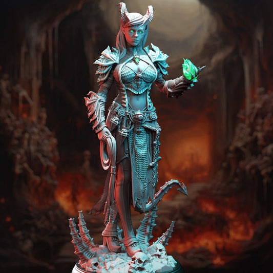 Tiefling Fiend Warlock Resin Boss Miniature product image