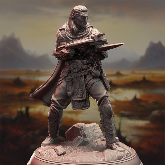 Yuan Ti Rogue Assassin Resin Miniature Figure product image
