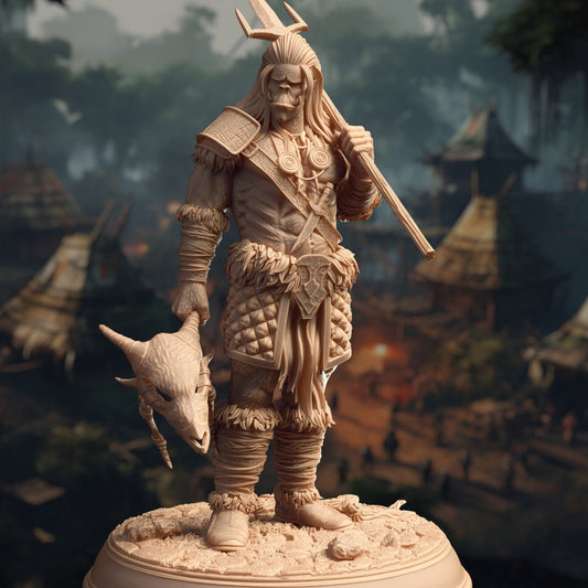 Orc Tribal Warriors Resin Miniature Figure product image