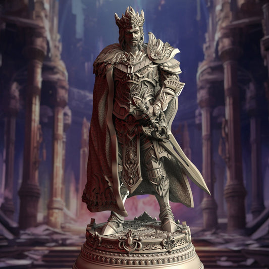 Human Warrior King Resin Boss Miniature product image