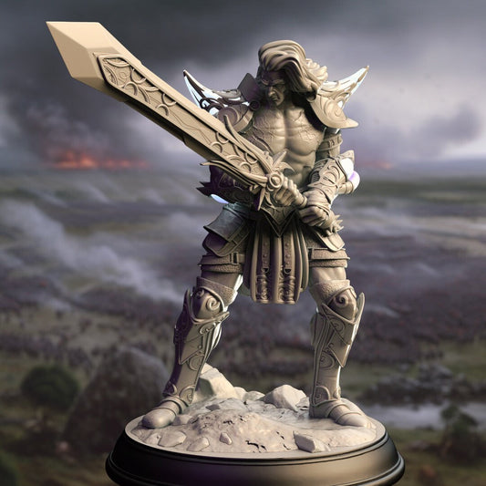 Arcane Infused Barbarian Resin Miniature Figure product image