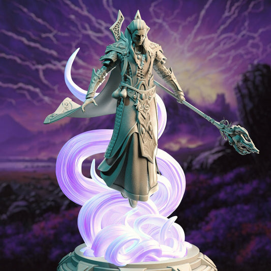 High Elf Master Sorcerer Resin Miniature Figure product image