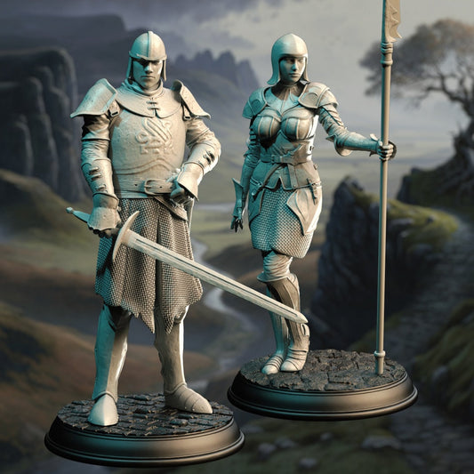 Golden Griffin Footsoldiers Resin Miniature Figure product image