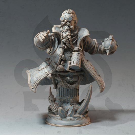 Dwarven Alchemist Resin Miniature Figure alternate view 2