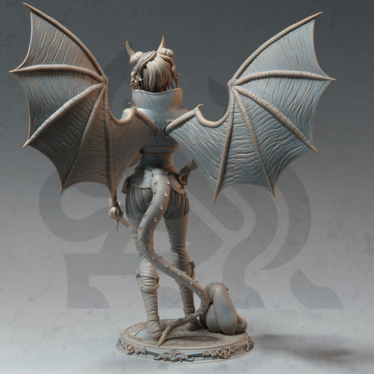 Tiefling Warlock Resin Miniature Figure alternate view 2