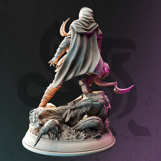 Drow Swamp Ranger Resin Miniature Figure alternate view 2