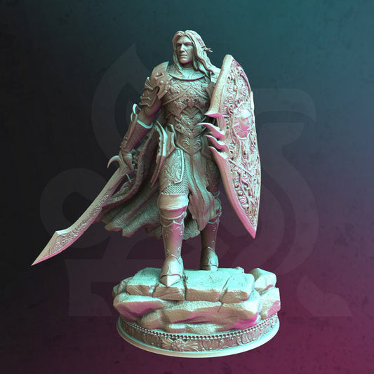 Elven Paladin Resin Miniature Figure product image