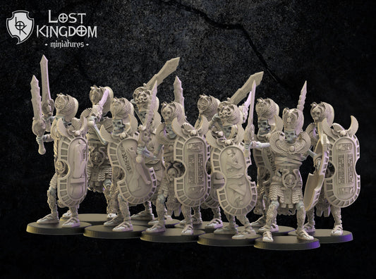 Amun-Re Guard x10 Resin Miniatures Set alternate view 2