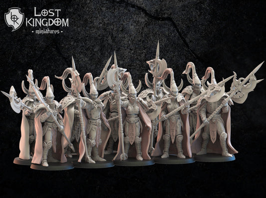 Dark Elf Hisu Guard x10 Resin Miniatures Set alternate view 2
