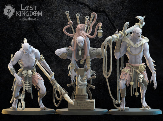 Vycanthropes Looters x3 Resin Miniatures Set alternate view 2