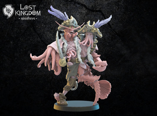 Conjoined Twin Captains Resin Boss Miniature alternate view 2
