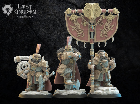 Niavellir Dwarf Command Group Resin Boss Miniature alternate view 2