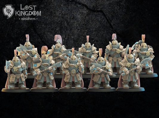 Niavellir Dwarf Foot Soldiers x10 Resin Miniatures Set alternate view 2
