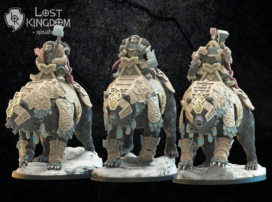 Bjorn Knights on Warbears x3 Resin Miniatures Set product image
