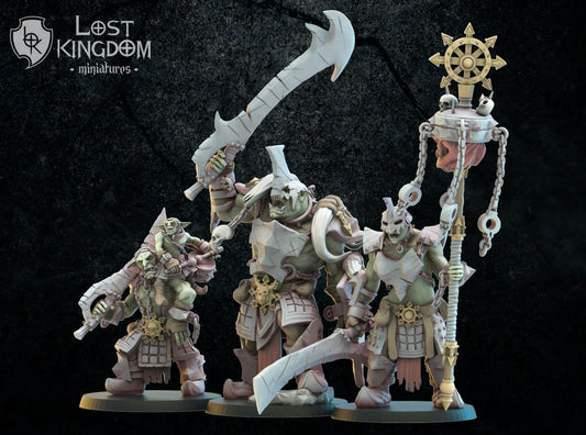 Urk Slaves Command Group Resin Boss Miniature product image