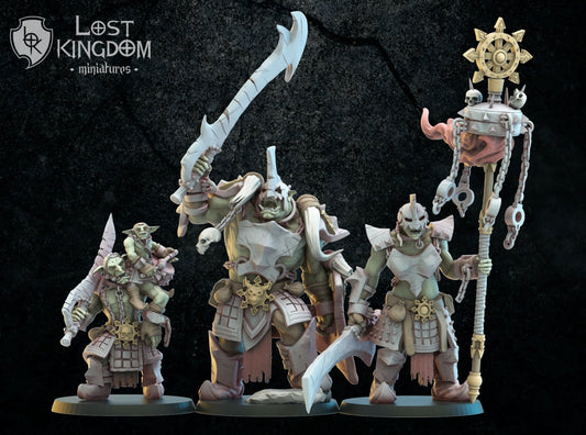 Urk Slaves Command Group Resin Boss Miniature alternate view 2
