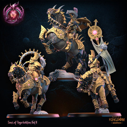 Perversion Knights Command Group Resin Boss Miniature product image