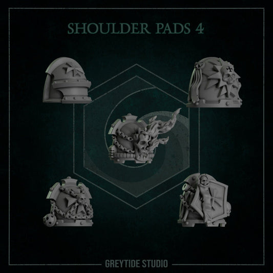 Templar Cross Shoulderpads x10 Resin Upgrade Parts product image