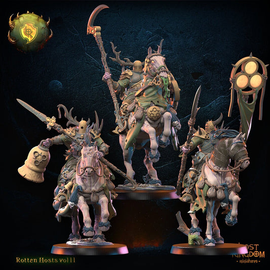 Diseased Knights x5 Resin Miniatures Set alternate view 2