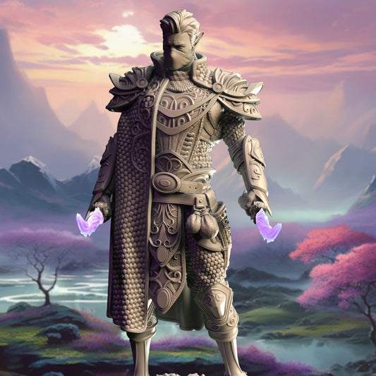 High Elf Arcane Trickster Resin Miniature Figure product image